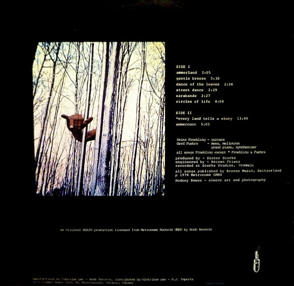 Gerhard Führs & Heinz Fröhling - Ammerland | Bomb Records (BOMB 108) - 2