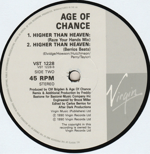 Age Of Chance - Higher Than Heaven | Virgin (VST 1228) - 4 Age Of Chance - Higher Than Heaven | Virgin (VST 1228) - 4