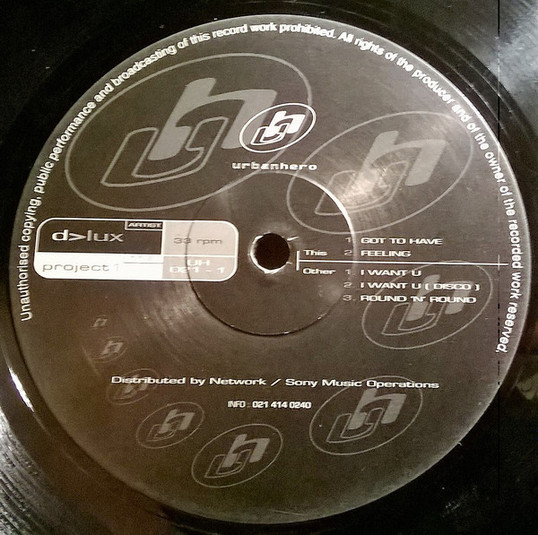 D>Lux - Project 1 EP | Urban Hero (UH 021 - 1) - main