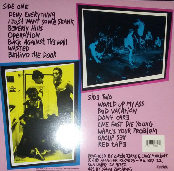 Circle Jerks - Group Sex | Frontier Records (31002-1) - 2