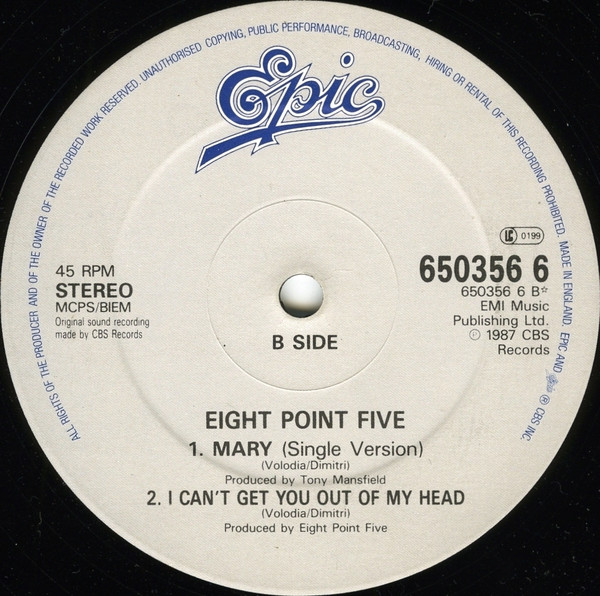 Eight Point Five - Mary | Epic (EPC 650356 6) - 3