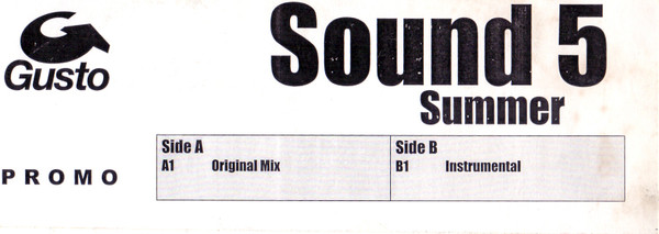 Sound 5 - Summer | Gusto Records (PRGUS10)