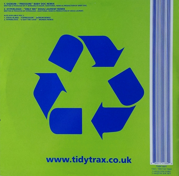 Signum / Hyperlogic - The Recycle EP | Tidy Trax (TIDY120T) - 2 Signum / Hyperlogic - The Recycle EP | Tidy Trax (TIDY120T) - 2