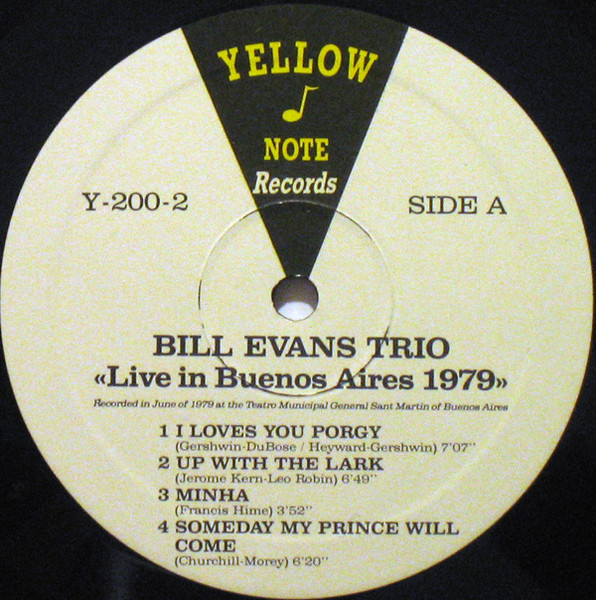 The Bill Evans Trio - Live In Buenos Aires 1979 | Yellow Note Records (Y-200) - 4