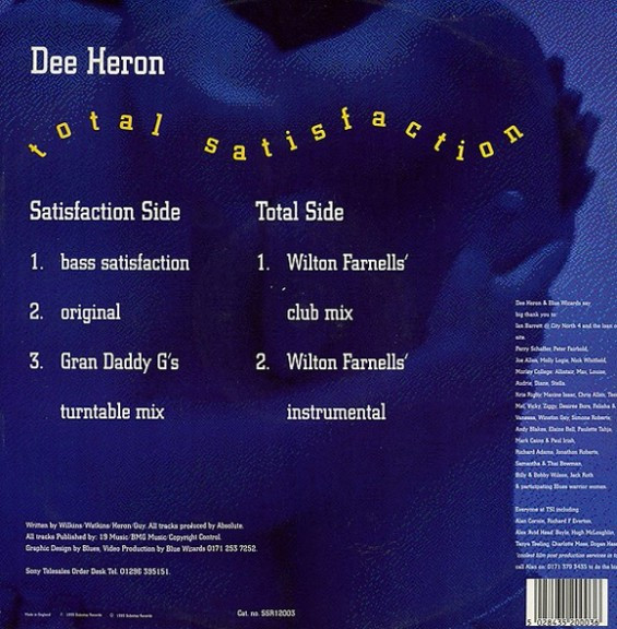 Dee Heron - Total Satisfaction | Sidestep Records (SSR12003) - 2 Dee Heron - Total Satisfaction | Sidestep Records (SSR12003) - 2