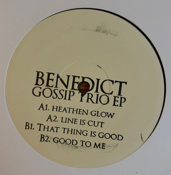 Benedict - Gossip Trio EP | Benedict (BENE003) - main