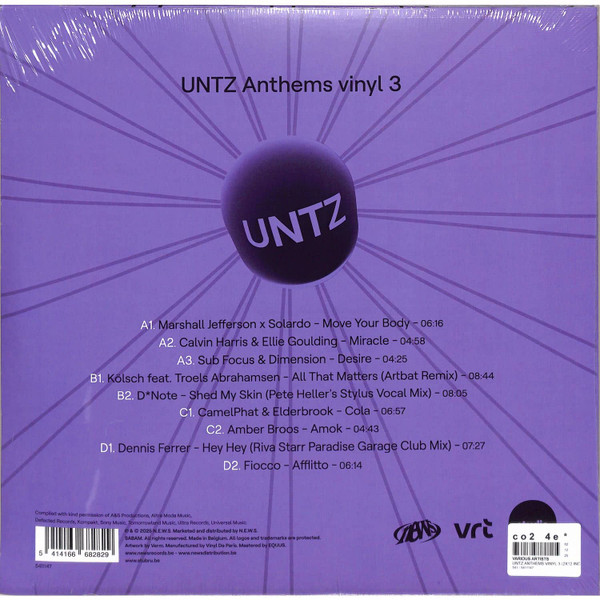 Various - UNTZ Anthems vinyl 3 | 541 (5411147) - 2