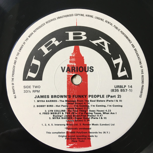 Various - James Brown's Funky People (Part 2) | Urban (URBLP 14) - 4