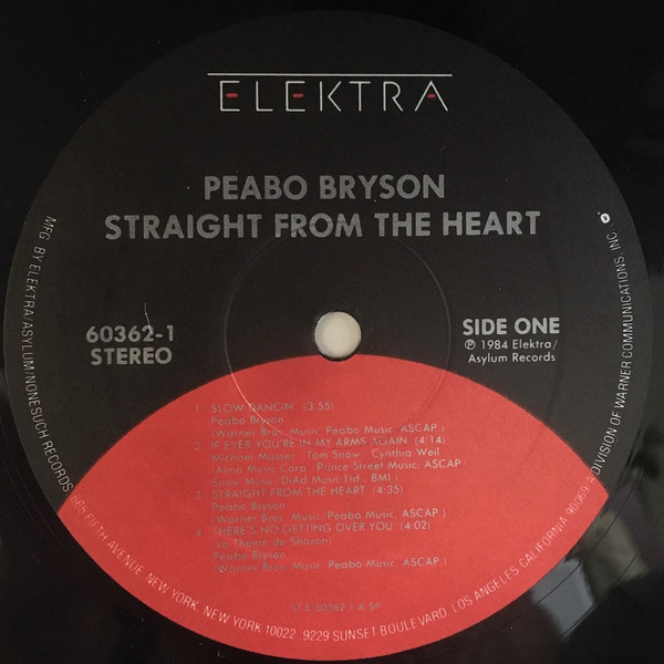 Peabo Bryson - Straight From The Heart | Elektra (60362-1) - 3 Peabo Bryson - Straight From The Heart | Elektra (60362-1) - 3