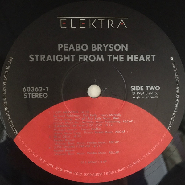 Peabo Bryson - Straight From The Heart | Elektra (60362-1) - 4 Peabo Bryson - Straight From The Heart | Elektra (60362-1) - 4