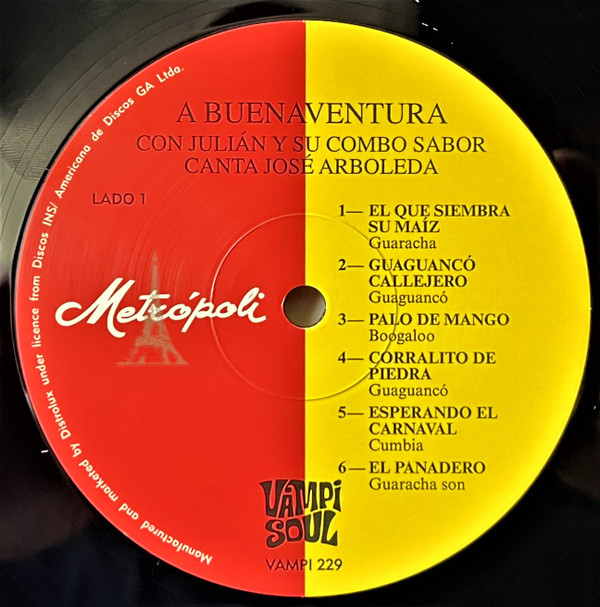 Julian Y Su Combo - A Buenaventura | Vampi Soul (VAMPI 229) - 3