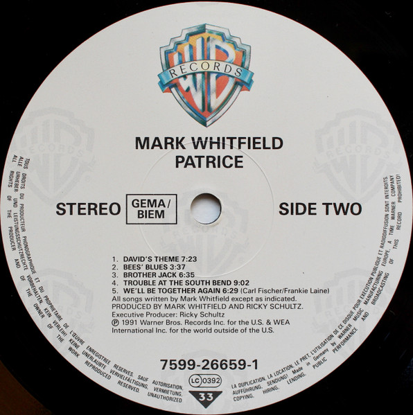 Mark Whitfield - Patrice | Warner Bros. Records (none) - 4