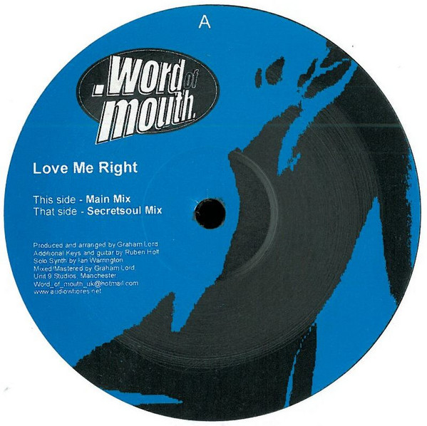 Word Of Mouth - Love Me Right | Word Of Mouth (Audiowhores) (WOM 04)