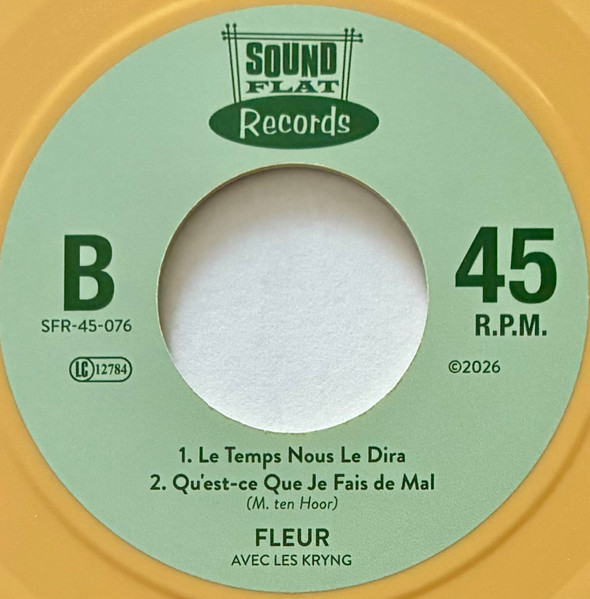 Fleur - Jour D'été | Soundflat Records (SFR-45-076) - 4