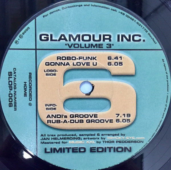 Glamour Inc. - Volume 3 | Slopshop Records (SLOP-006) - main