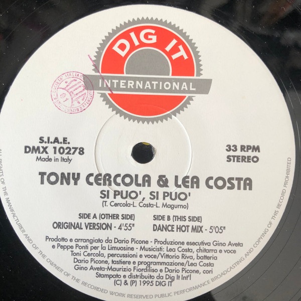Tony Cercola & Lea Costa - Si Puo', Si Puo' | Dig It International (DMX 10278) - 3 Tony Cercola & Lea Costa - Si Puo', Si Puo' | Dig It International (DMX 10278) - 3