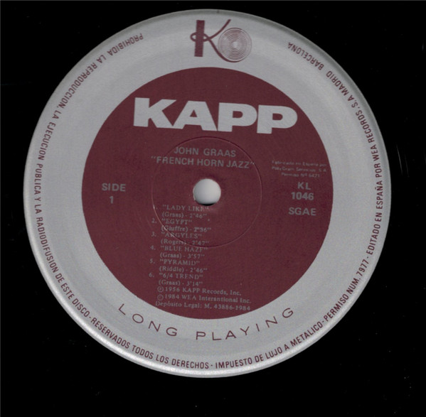 John Graas - French Horn Jazz | Kapp Records (KL-1046) - 3 John Graas - French Horn Jazz | Kapp Records (KL-1046) - 3