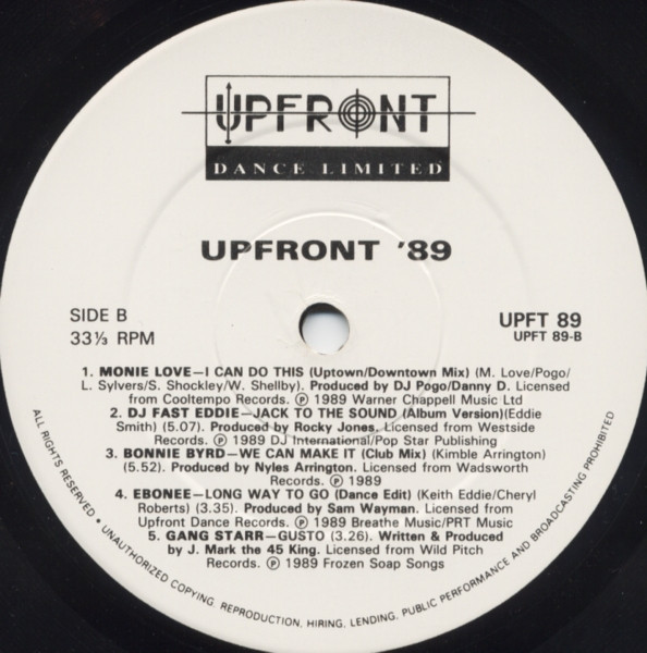 Various - Upfront 89 | Upfront Dance Limited (UPFT 89) - 4 Various - Upfront 89 | Upfront Dance Limited (UPFT 89) - 4