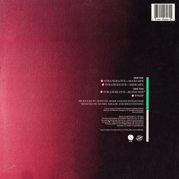 Depeche Mode - Strangelove | Sire (0-20696) - 3