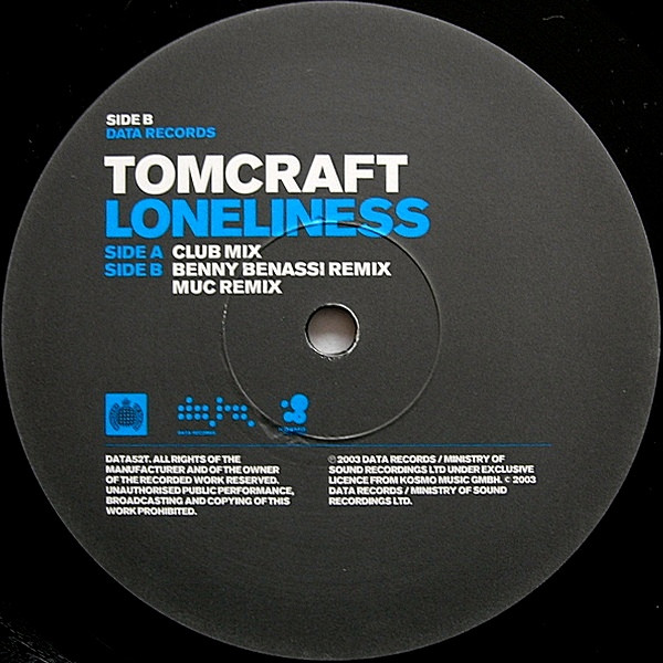 Tomcraft - Loneliness | Data Records (DATA52T) - 4 Tomcraft - Loneliness | Data Records (DATA52T) - 4