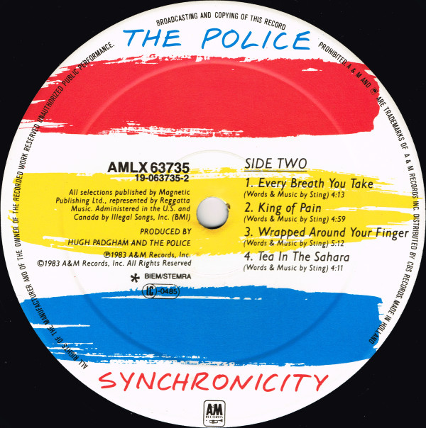 The Police - Synchronicity | A&M Records (AMLX 63735) - 4