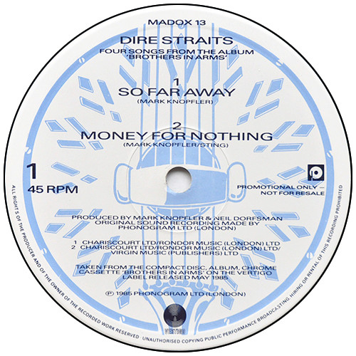 Dire Straits - Four Songs From The Album Brothers In Arms | Vertigo (MADOX 13) - 3