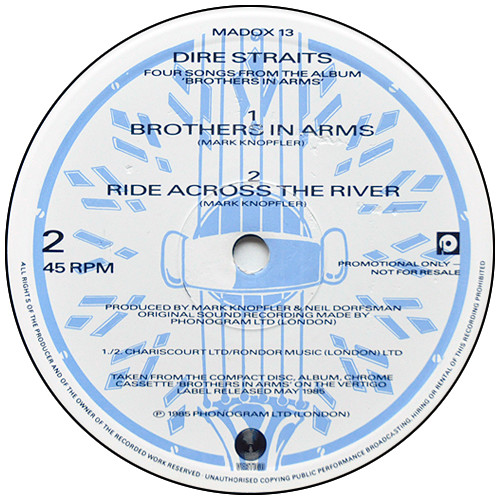 Dire Straits - Four Songs From The Album Brothers In Arms | Vertigo (MADOX 13) - 4