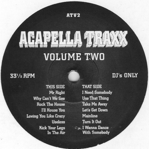 Various - Acapella Traxx Volume Two | Not On Label (ATV2) - main
