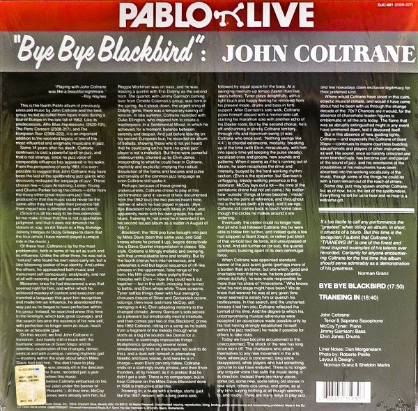 John Coltrane - Bye Bye Blackbird | Pablo Live (2308-227) - 2