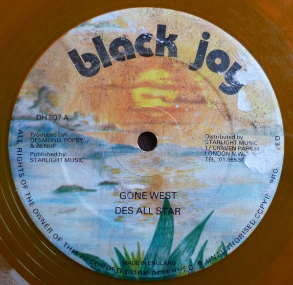 Des All Stars - Gone West / West Side | Black Joy (DH 807)