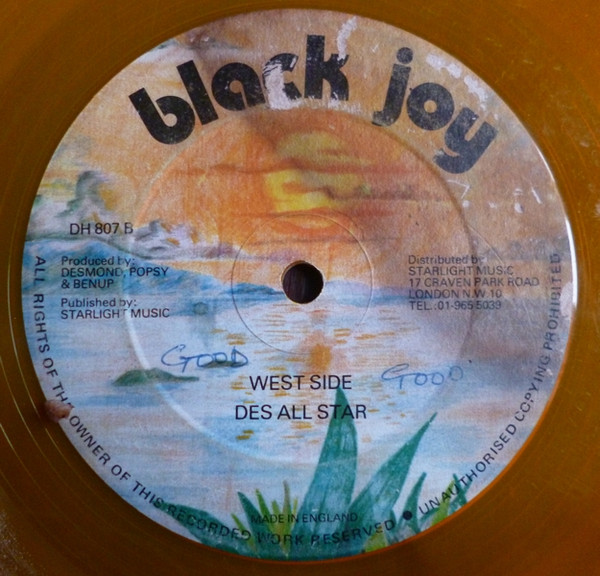 Des All Stars - Gone West / West Side | Black Joy (DH 807) - 2