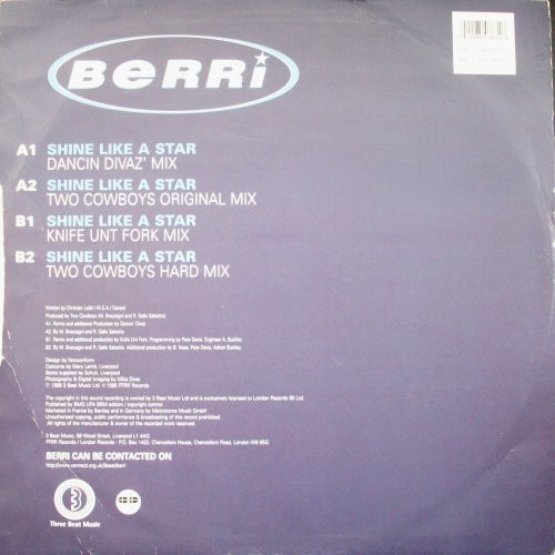 BERRi - Shine Like A Star | Ffrreedom (TABX 239) - 2