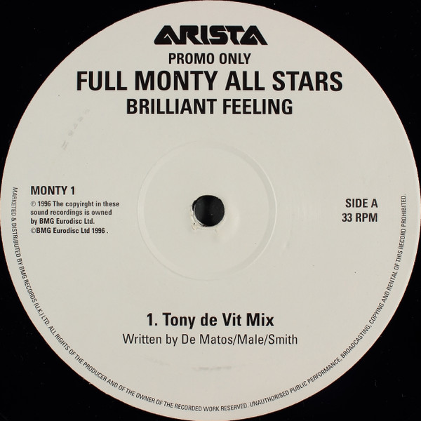 Full Monty All Stars - Brilliant Feeling | Arista (MONTY 1) Full Monty All Stars - Brilliant Feeling | Arista (MONTY 1)