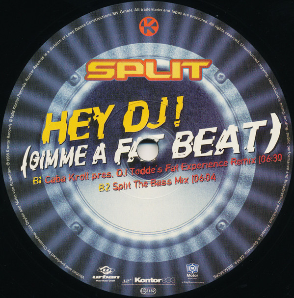 Split - Hey DJ! (Gimme A Fat Beat) | Kontor Records (Kontor033) - 4