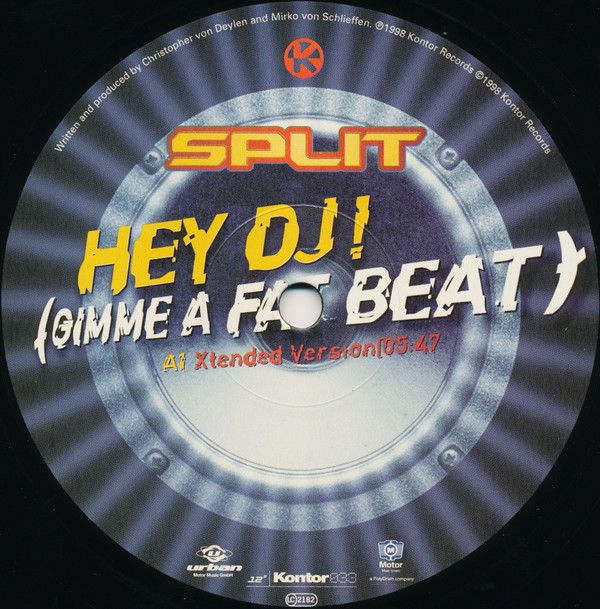 Split - Hey DJ! (Gimme A Fat Beat) | Kontor Records (Kontor033) - 3