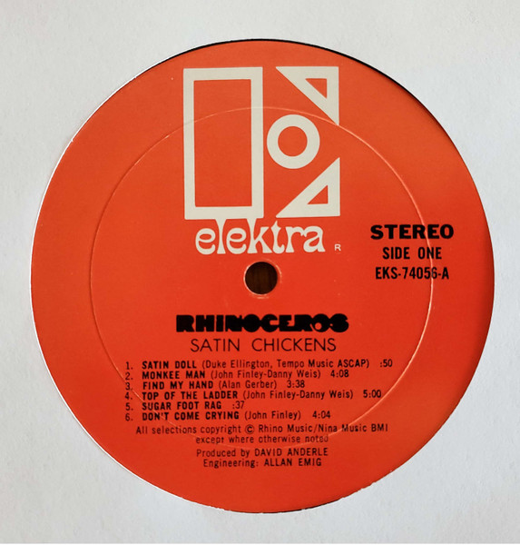Rhinoceros - Satin Chickens | Elektra (EKS-74056) - 3