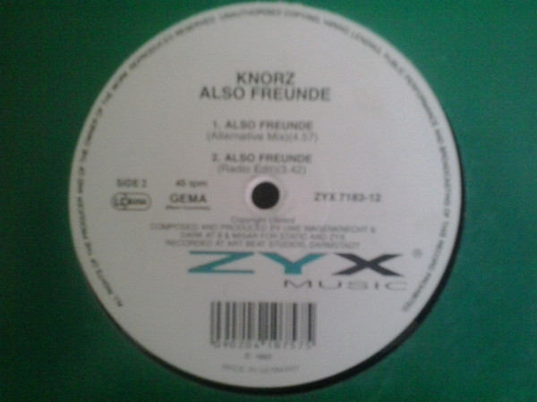 Knorz - Also Freunde | ZYX Music (ZYX 7183-12)