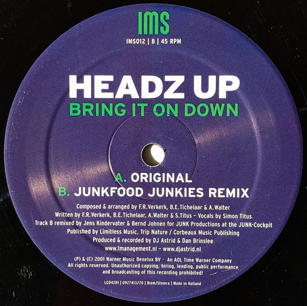 Headz Up - Bring It On Down | Impetuous (IMS012) - 4 Headz Up - Bring It On Down | Impetuous (IMS012) - 4