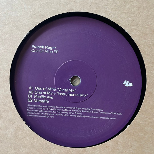 Franck Roger - One Of Mine EP | Seasons Limited (SL-115)