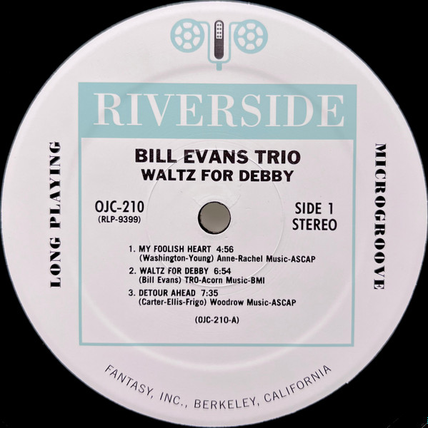 The Bill Evans Trio - Waltz For Debby | Original Jazz Classics (OJC-210) - 3 The Bill Evans Trio - Waltz For Debby | Original Jazz Classics (OJC-210) - 3