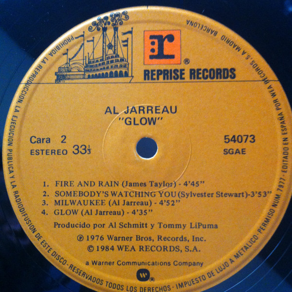 Al Jarreau - Glow | Reprise Records (54073) - 3 Al Jarreau - Glow | Reprise Records (54073) - 3