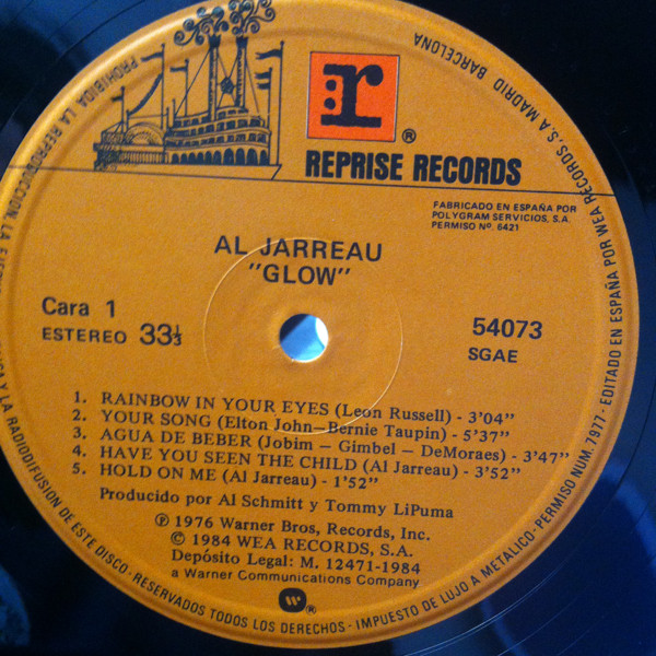 Al Jarreau - Glow | Reprise Records (54073) - 2 Al Jarreau - Glow | Reprise Records (54073) - 2