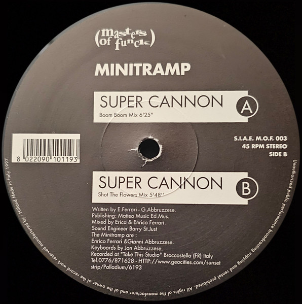 Minitramp - Super Cannon | Masters Of Funck (MOF 003) - main