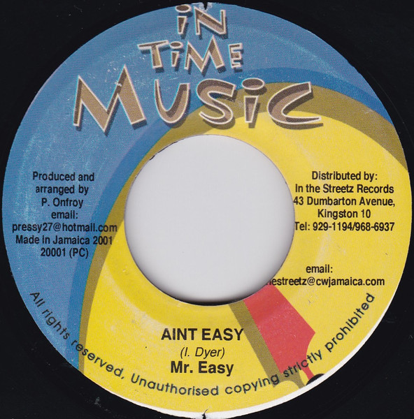 Mr. Easy / Mr. Peppa - Aint Easy / You So Proud | In Time Music (none) - main