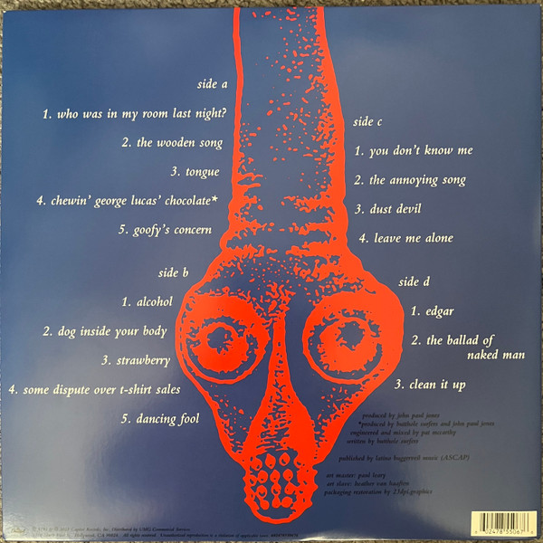 Butthole Surfers - Independent Worm Saloon (2LP - Deluxe Edition - Transparent Cobalt Blue & Gold Vinyl) [Vinyl] | Capitol Records (602478550676) - 3