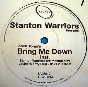 Stanton Warriors Presents Zack Toms - Bring Me Down | Unda-Vybe Music (UVM017) - main