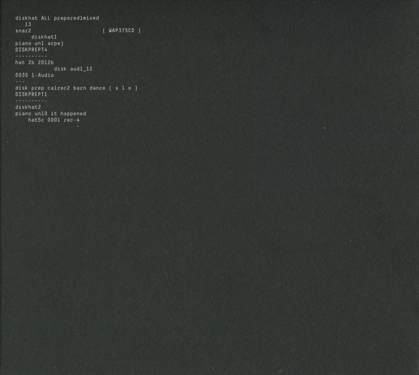 Aphex Twin - Computer Controlled Acoustic Instruments Pt2 (EP) | Warp Records (WAP375CD) - 2