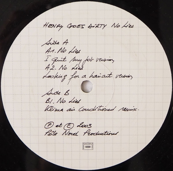 Henry Goes Dirty - No Lies | Pôle Nord Productions (pnp03) - 3