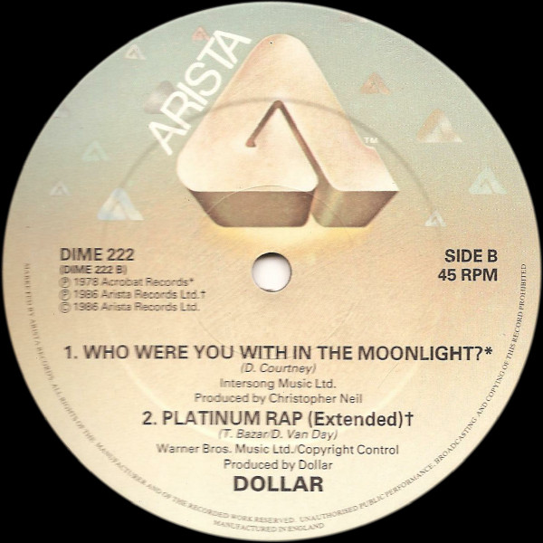 Dollar - Haven't We Said Goodbye Before | Arista (DIME 222) - 3