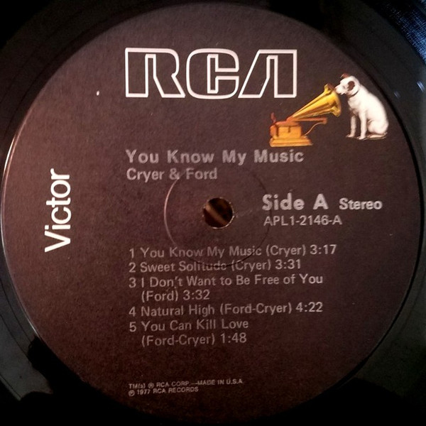 Cryer & Ford - You Know My Music | RCA (APL1-2146) - 3 Cryer & Ford - You Know My Music | RCA (APL1-2146) - 3